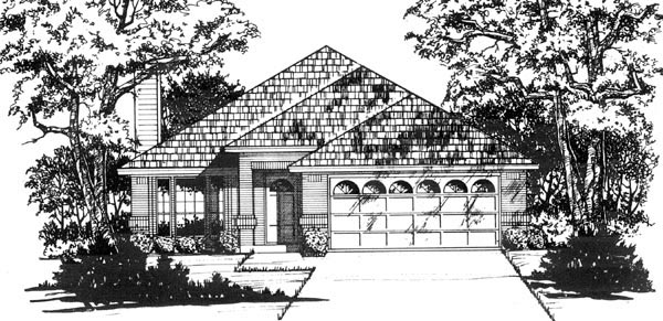 House Plan 77164 - Traditional Style with 1394 Sq Ft, 3 Bed ...