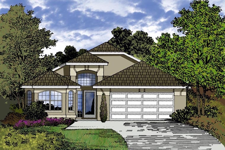 House Plan 77312 - Contemporary Style with 1740 Sq Ft, 4 Bed, 2 B ...