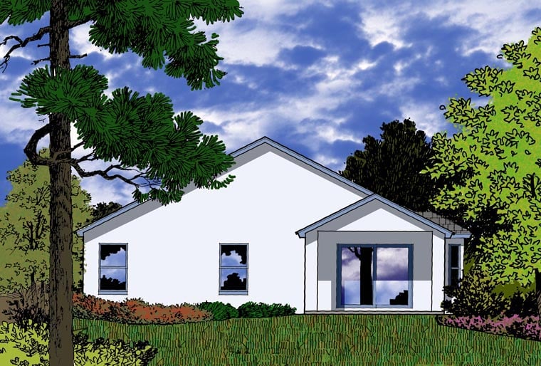 House Plan 77321 - Contemporary Style with 1839 Sq Ft, 4 Bed, 2 B ...