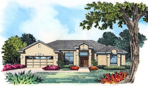 House Plan 77356 with 4 Beds, 3 Baths, 2 Car Garage Elevation
