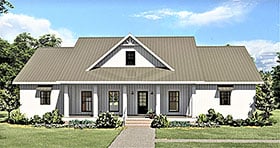 House Plan 77408 - Southern Style with 2582 Sq Ft, 4 Bed, 2 Bath,