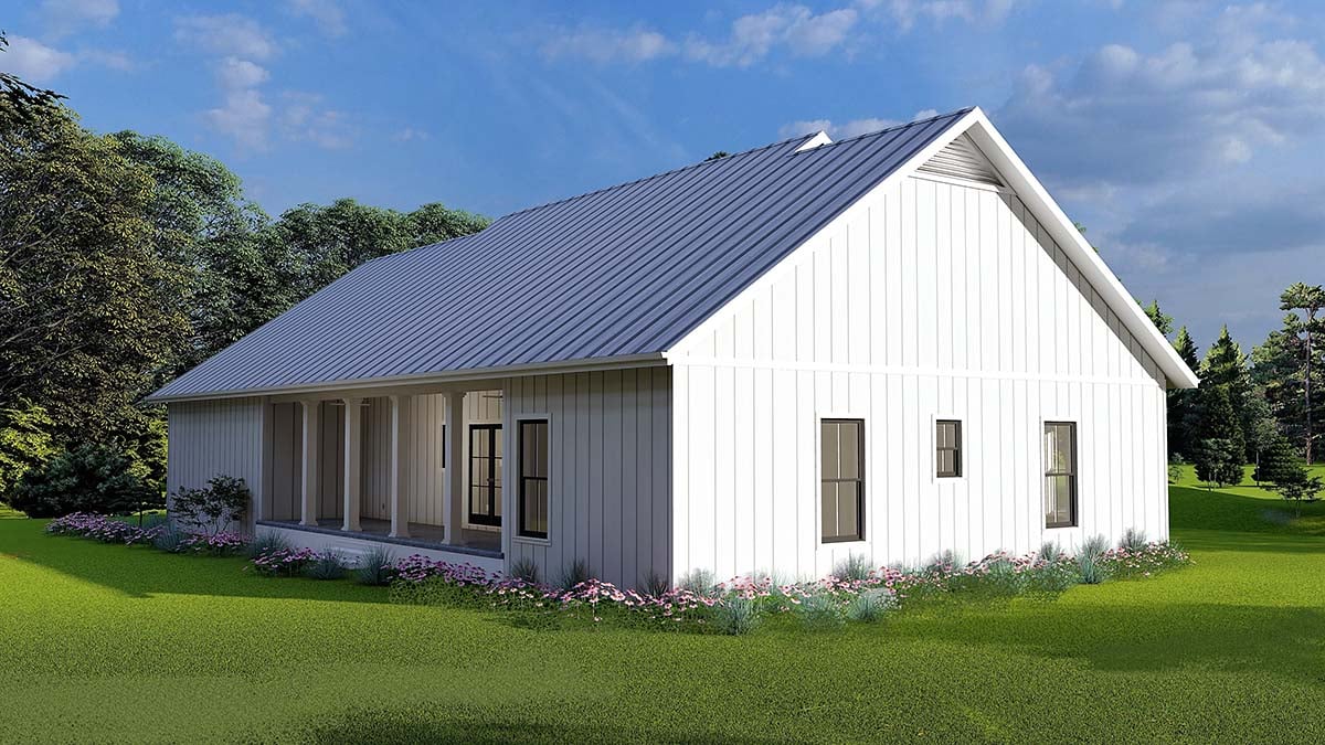 Country, Ranch, Southern Plan with 1615 Sq. Ft., 3 Bedrooms, 2 Bathrooms, 2 Car Garage Picture 3
