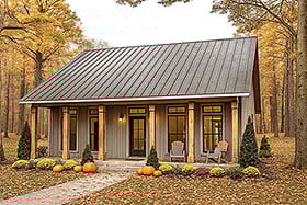 Plan Number 77466 - 1056 Square Feet