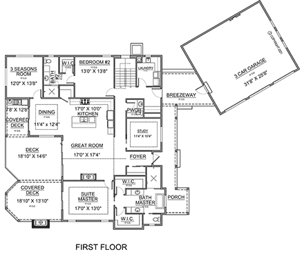 House Plan 77625 - Craftsman Style with 4883 Sq Ft, 4 Bed, 4 Bath