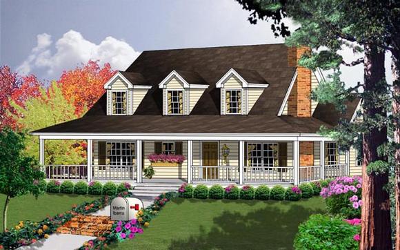 Country House Plan 77753 with 2 Beds, 2 Baths Elevation