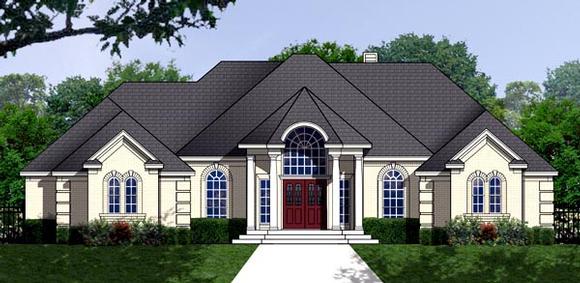 Traditional House Plan 77762 with 3 Beds, 2 Baths, 2 Car Garage Elevation