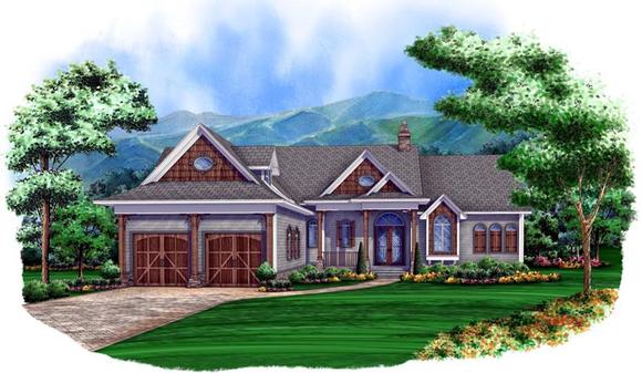 House Plan 78100 with 3 Beds, 4 Baths, 2 Car Garage Elevation