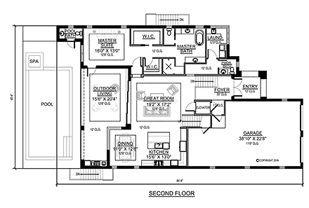 House Plan 78127 - Modern Style with 2945 Sq Ft, 3 Bed, 3 Bath, 1 ...