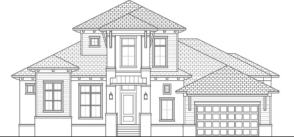 House Plan 78174 - Modern Style with 2813 Sq Ft, 3 Bed, 2 Bath, 1 ...