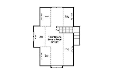 Craftsman 2 Car Garage Apartment Plan 78434 Second Level Plan
