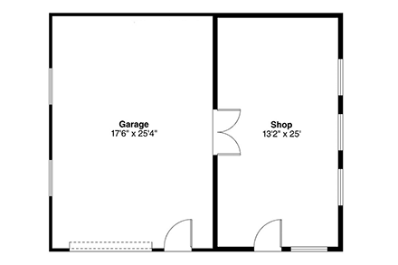 Cottage 1 Car Garage Plan 78479 First Level Plan