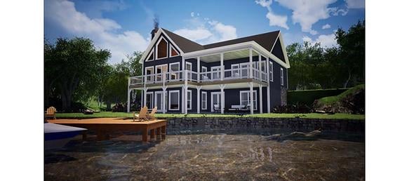 Bungalow, Coastal, Craftsman, Farmhouse, Traditional House Plan 78508 with 4 Beds, 3 Baths Elevation
