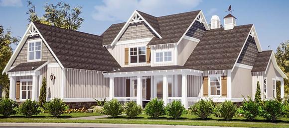 European, Traditional House Plan 78512 with 3 Beds, 3 Baths, 2 Car Garage Elevation