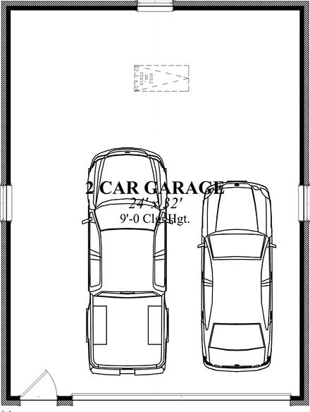 Traditional 2 Car Garage Plan 78661 First Level Plan