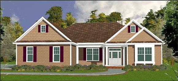 Traditional House Plan 78706 with 4 Beds, 3 Baths, 2 Car Garage Elevation