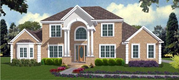 House Plan 78729 with 4 Beds, 4 Baths, 3 Car Garage Elevation