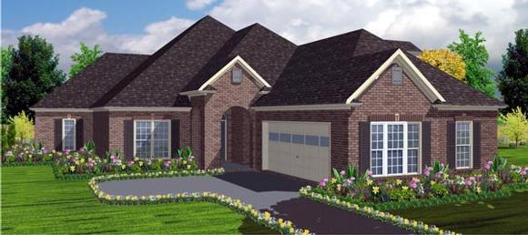 Contemporary House Plan 78736 with 4 Beds, 4 Baths, 2 Car Garage Elevation