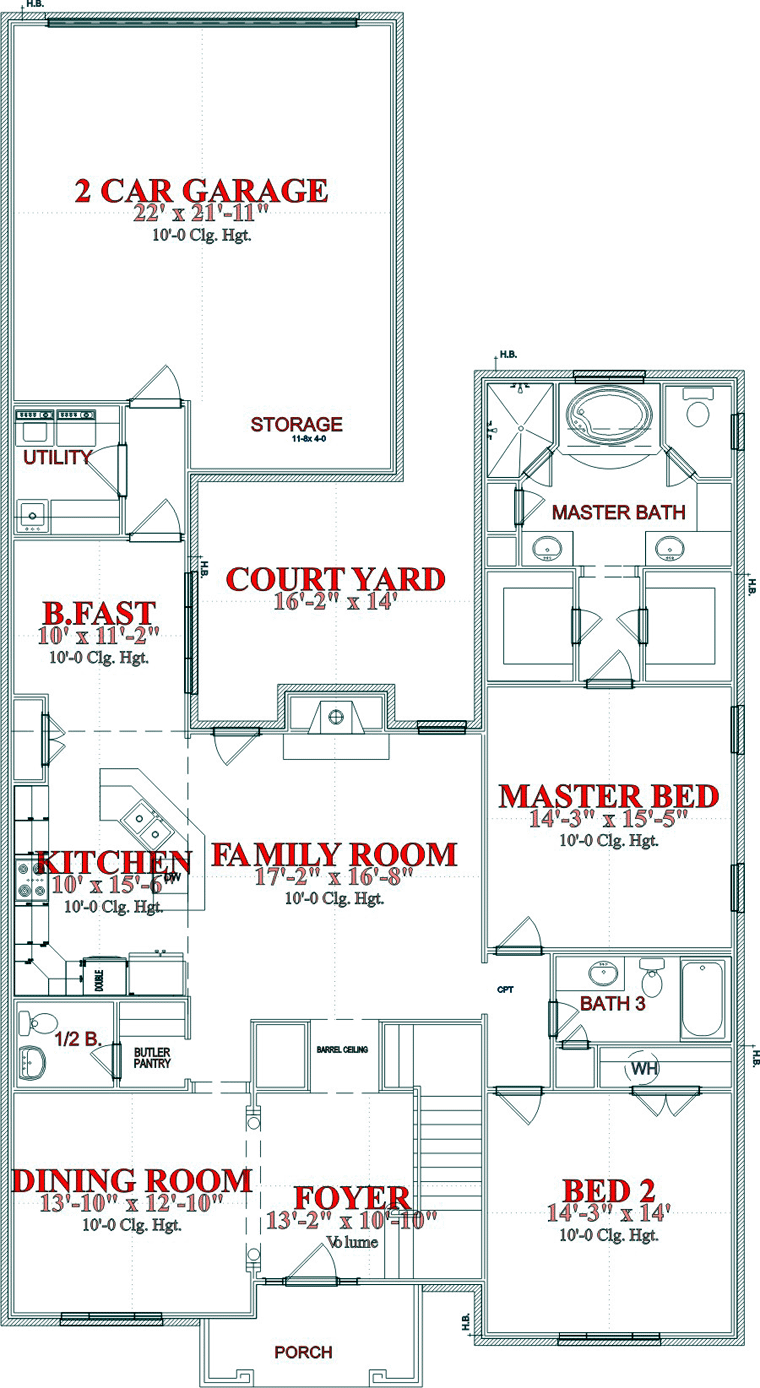 European House Plan 78745 with 4 Beds, 4 Baths, 2 Car Garage Level One European House Plan 78745 with 4 Beds, 4 Baths, 2 Car Garage Level One