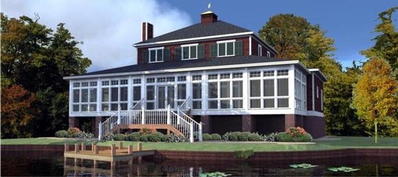 Country House Plan 78764 with 5 Beds, 4 Baths Elevation