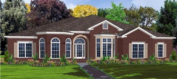 Contemporary House Plan 78768 with 4 Beds, 4 Baths, 2 Car Garage Elevation