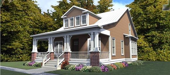 Cottage, Country, Craftsman House Plan 78893 with 4 Beds, 4 Baths Elevation