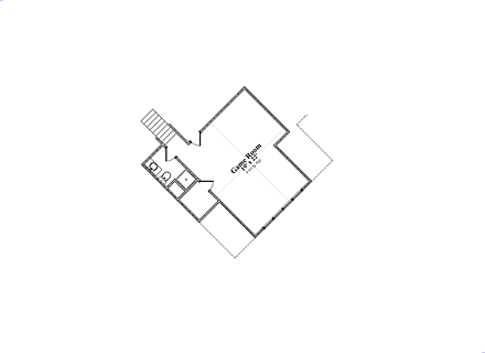 Country, Craftsman House Plan 78895 with 3 Beds, 4 Baths, 3 Car Garage Second Level Plan