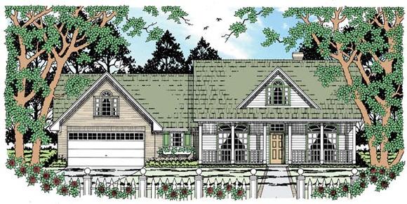 Country House Plan 79012 with 3 Beds, 2 Baths, 2 Car Garage Elevation