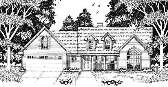 Country House Plan 79079 with 3 Beds, 2 Baths, 2 Car Garage Elevation