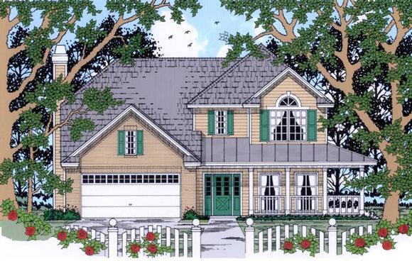 Country House Plan 79242 with 4 Beds, 3 Baths, 2 Car Garage Elevation