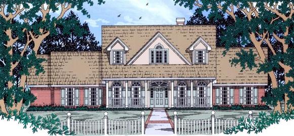 Cape Cod, Country House Plan 79243 with 4 Beds, 3 Baths, 2 Car Garage Elevation