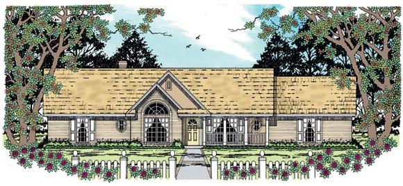 One-Story, Traditional House Plan 79247 with 3 Beds, 2 Baths, 2 Car Garage Elevation