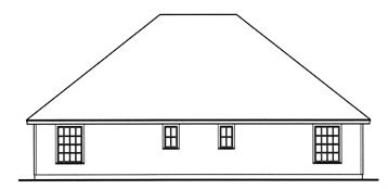 Country Multi-Family Plan 79258 with 4 Beds, 4 Baths, 2 Car Garage Rear Elevation
