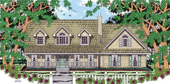 Country House Plan 79265 with 3 Beds, 3 Baths, 2 Car Garage Elevation