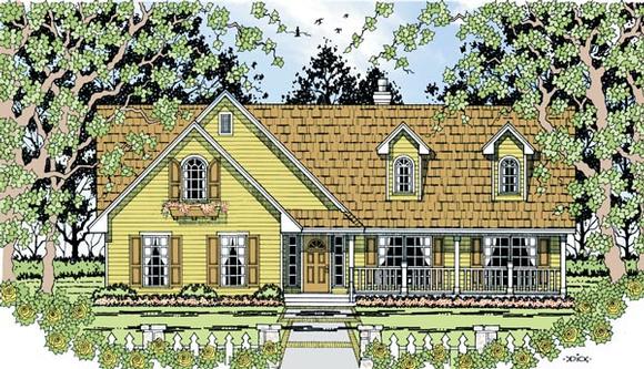 Country House Plan 79283 with 3 Beds, 2 Baths, 2 Car Garage Elevation