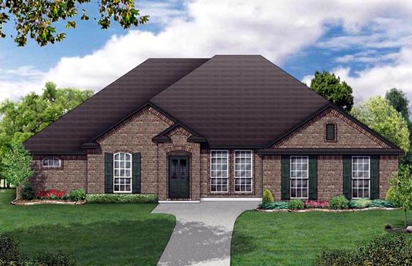 Traditional House Plan 79311 with 4 Beds, 4 Baths, 2 Car Garage Elevation