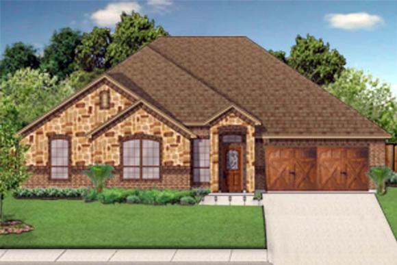 Traditional House Plan 79339 with 4 Beds, 2 Baths, 2 Car Garage Elevation