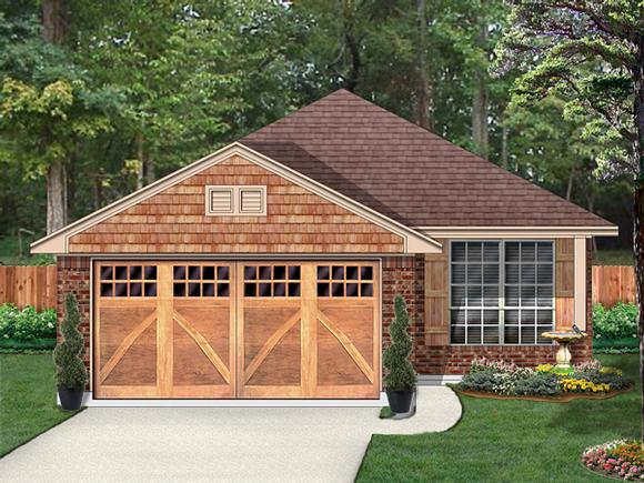 Southern, Traditional House Plan 79350 with 4 Beds, 2 Baths, 2 Car Garage Elevation