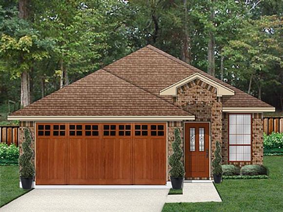 Traditional House Plan 79352 with 4 Beds, 2 Baths, 2 Car Garage Elevation