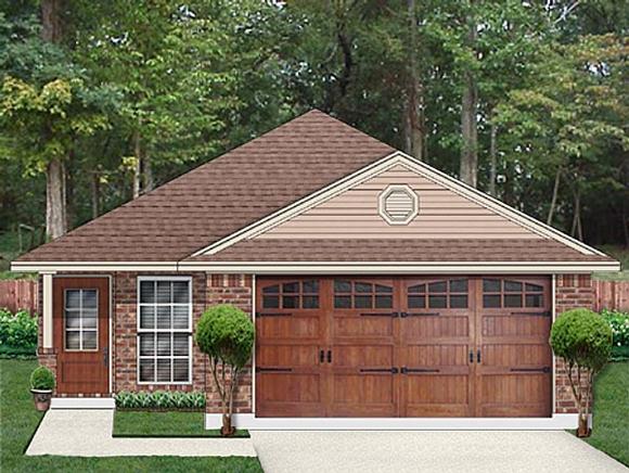 Craftsman, Traditional House Plan 79354 with 4 Beds, 2 Baths, 2 Car Garage Elevation