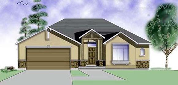 Craftsman House Plan 79705 with 2 Beds, 2 Baths, 2 Car Garage Elevation