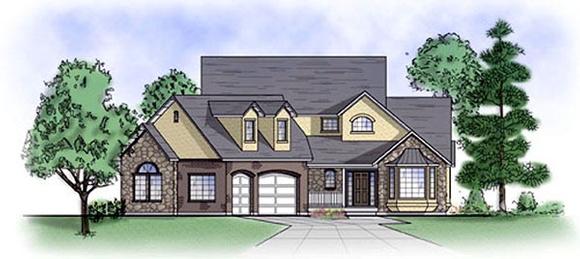 Traditional House Plan 79878 with 3 Beds, 3 Baths, 3 Car Garage Elevation