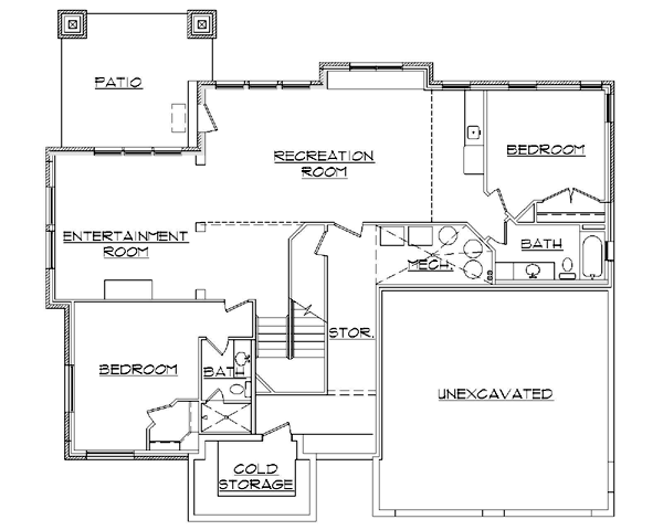 House Plan 79917 - Traditional Style with 4595 Sq Ft, 4 Bed, 4 Ba