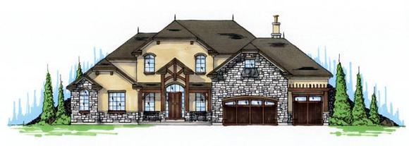 Traditional House Plan 79933 with 4 Beds, 4 Baths, 3 Car Garage Elevation