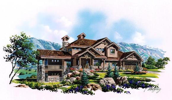 Traditional House Plan 79936 with 6 Beds, 6 Baths, 3 Car Garage Elevation