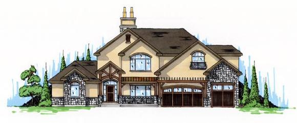 Traditional House Plan 79938 with 4 Beds, 3 Baths, 3 Car Garage Elevation