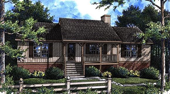Country House Plan 80117 with 3 Beds, 2 Baths, 2 Car Garage Elevation