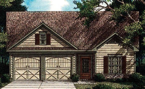 House Plan 80118 with 3 Beds, 2 Baths, 2 Car Garage Elevation