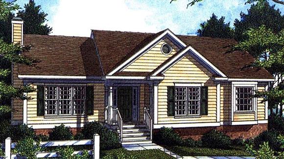 Country House Plan 80119 with 3 Beds, 2 Baths, 2 Car Garage Elevation