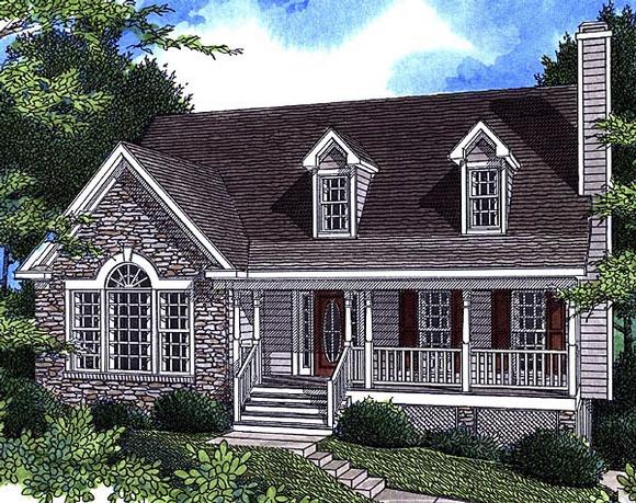 Country House Plan 80155 with 3 Beds, 3 Baths, 2 Car Garage Elevation