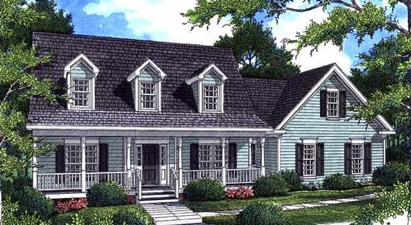 Country House Plan 80179 with 3 Beds, 3 Baths, 2 Car Garage Elevation